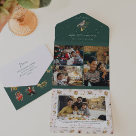 12 dagen van Kerstmis | Vakantiefoto's Collage All In One Uitnodiging