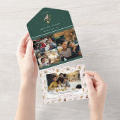 12 dagen van Kerstmis | Vakantiefoto's Collage All In One Uitnodiging (Afscheurbaar)