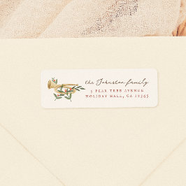 12 dagen van Kersttrompet familienaam Etiket