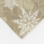 12 dagen van vijf kerst-gouden Rings Fleece Deken (Hoek)