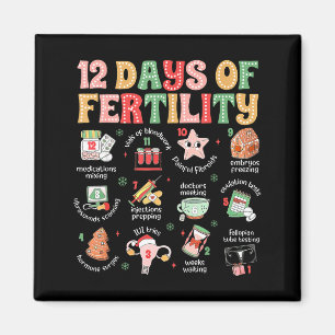 12 dagen van vruchtbaarheid Ivf verpleegster Kerst Magneet