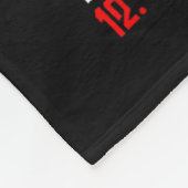12 dagen verzending van een X-mas kerstcadeaubon Fleece Deken (Hoek)