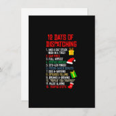 12 dagen verzending van een X-mas kerstcadeaubon Kaart (Voorkant / Achterkant)