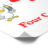 12 dagen vier met de vogels poster (Hoek)