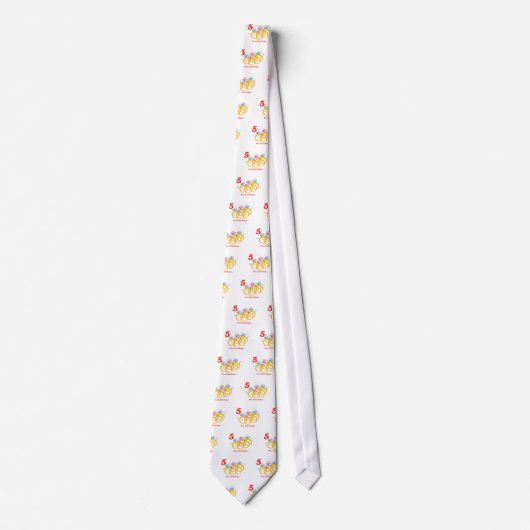 12 dagen vijf goudringen stropdas (Voorkant)