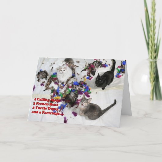 12 dagen Wenskaart met kerst Feestdagen Kaart (Voorkant)