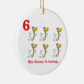 12 dagen zes ganzen a-legering keramisch ornament (Rechts)
