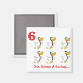12 dagen zes ganzen a-legering magneet (Voorkant / Achterkant)