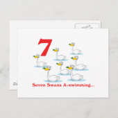 12 dagen Zeven zwemmen Briefkaart (Voorkant / Achterkant)