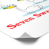 12 dagen Zeven zwemmen Poster (Hoek)