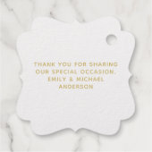 12 Dank u BAPTISM ECHTE FOLIE Christening Cross Bedankjes Labels (Achterkant)