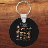 12 Day Of History Teacher Christmas Social Studies Sleutelhanger (Voorkant)