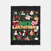 12 Day Of Ibclc Lactation Consultant Breastfeeding Fleece Deken (Voorkant)