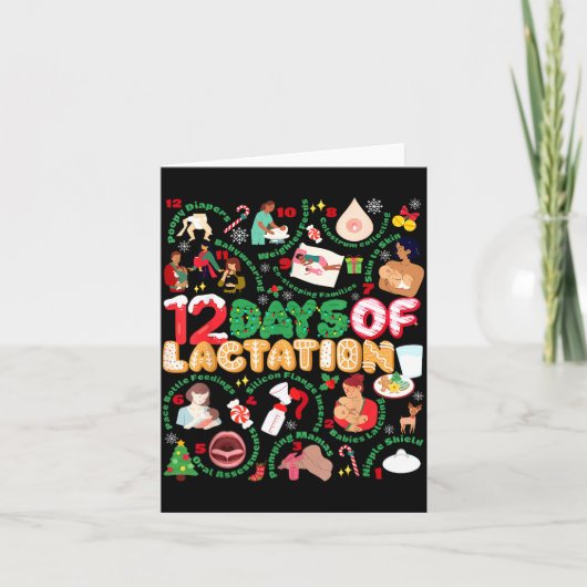 12 Day Of Ibclc Lactation Consultant Breastfeeding Kaart (Voorkant)