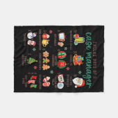 12 Days Nurse Case Management Christmas Case Manag Fleece Deken (Voorkant (Horizontaal))