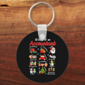 12 Days Of Accountant Christmas Accounting Major M Sleutelhanger (Voorkant)