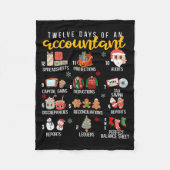 12 Days Of An Accountant, Xmas Party, Funny Accoun Fleece Deken (Voorkant)