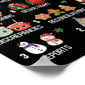 12 Days Of An Accountant, Xmas Party, Funny Accoun Poster (Hoek)