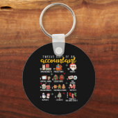 12 Days Of An Accountant, Xmas Party, Funny Accoun Sleutelhanger (Voorkant)