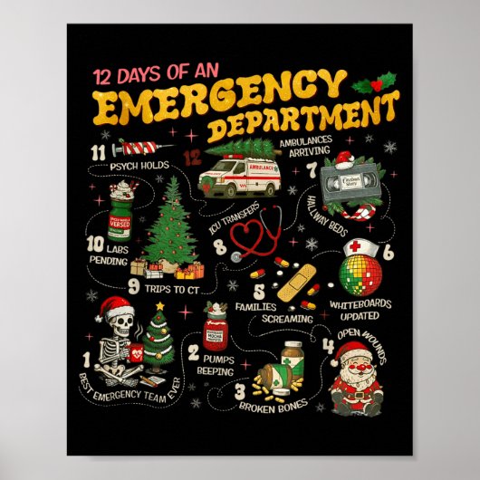 12 Days Of An Emergency Department, Er Nurse Chris Poster (Voorkant)