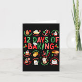 12 Days Of Baking Baker Christmas Cook Chef Baking Kaart (Voorkant)