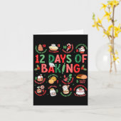12 Days Of Baking Baker Christmas Cook Chef Baking Kaart (Gele Bloem)