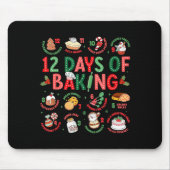 12 Days Of Baking Baker Christmas Cook Chef Baking Muismat (Voorkant)