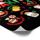 12 Days Of Baking Baker Christmas Cook Chef Baking Poster (Hoek)