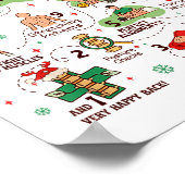 12 Days Of Chiropractic Christmas Chiropractor  Poster (Hoek)