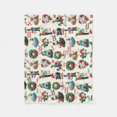 12 Days of Christmas Add Name Cute Felt Ornaments Fleece Deken (Voorkant)