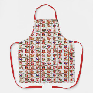 12 Days Of Christmas All-Over Print Schort