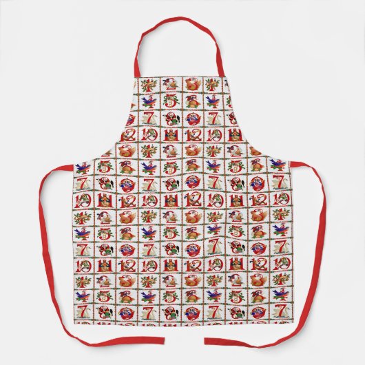 12 Days Of Christmas All-Over Print Schort (Voorkant)