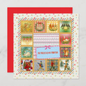 12 Days of Christmas, Partridge in a Pear Tree Feestdagenkaart (Voorkant / Achterkant)