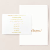 12 Days of Christmas Songteksten Folie Kerst Kaart (Display)