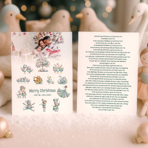 12 Days of Christmas Songteksten Foto Feestdagenkaart