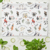 12 Days of Christmas Vintage  Theedoek (Gevouwen)