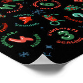 12 Days Of Dentistry Christmas Dental Squad Crew D Poster (Hoek)