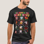 12 Days Of Dentistry Dentist Xmas Tooth Christmas  T-shirt (Voorkant)