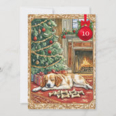 12 Days Of Doggie Christmas Day 10 Feestdagenkaart (Voorkant)