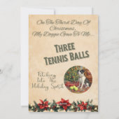 12 Days Of Doggie Christmas Day 3 Feestdagenkaart (Achterkant)