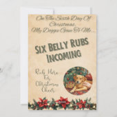 12 Days Of Doggie Christmas Day 6 Feestdagenkaart (Achterkant)