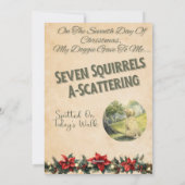 12 Days Of Doggie Christmas Day 7 Feestdagenkaart (Achterkant)