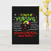 12 Days Of Nursing Stethoscope Nurse Christmas Xma Kaart (Gele Bloem)