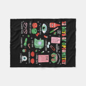 12 Days Of Optometry Christmas Eye Doctor Optometr Fleece Deken (Voorkant (Horizontaal))