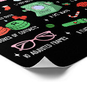 12 Days Of Optometry Christmas Eye Doctor Optometr Poster (Hoek)