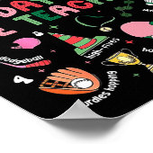 12 Days Of Pe Teacher Physical Education Gym Coach Poster (Hoek)