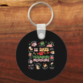 12 Days Of Veterinary Medicine Funny Christmas Vet Sleutelhanger (Voorkant)