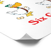 12 days six geese a-laying poster (Hoek)