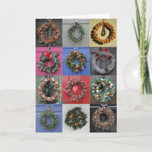 12 de Kerstkaart van kronen Feestdagen Kaart