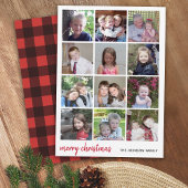 12 De minimalist voor de prettige kerstfeestelijke Feestdagenkaart